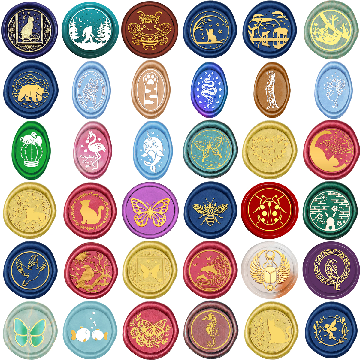 Butterfly Rubber Sheet - Wax Seal Stamps Koala Cat Bear