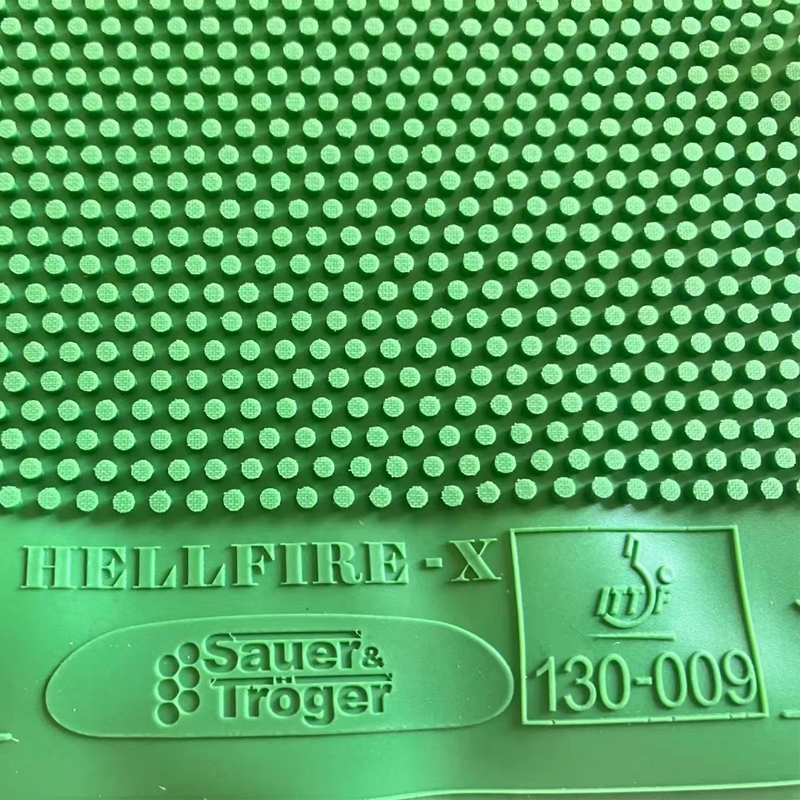 Table Tennis Xiom Rubber - Green Table Tennis Rubber Long Pips