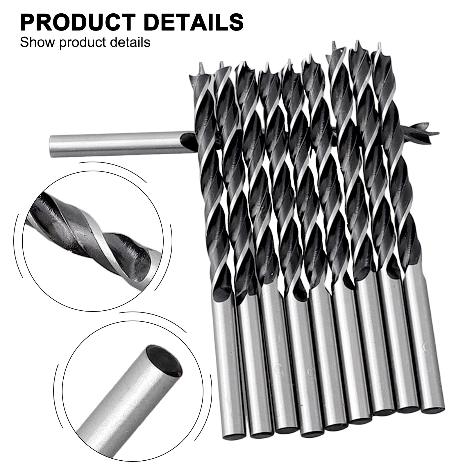 Table Tennis Zone - 10pcs High Carbon Steel Woodworking Spiral
