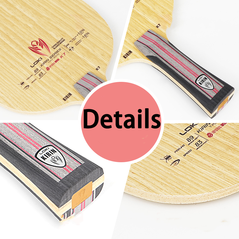 LOKI 7Ply Pure Wood Ping Pong  – обзор и цена Table Tennis Racket