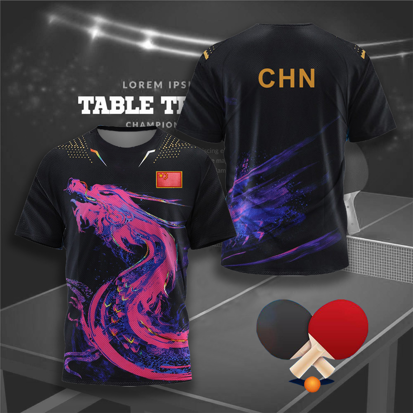 CHINA Dragon Table Tennis Grap – обзор и цена Table Tennis Match