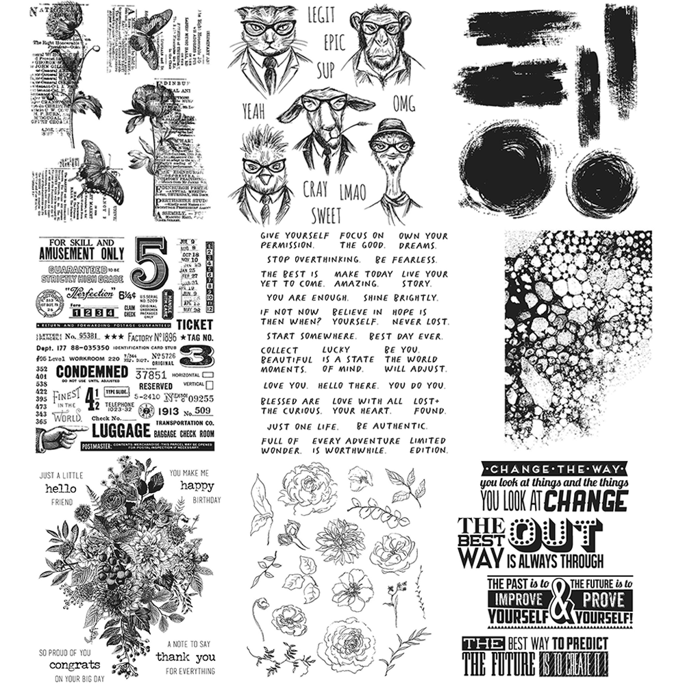 Flowers, Butterflies Clear Sta – обзор и цена Butterfly Rubber Sheet