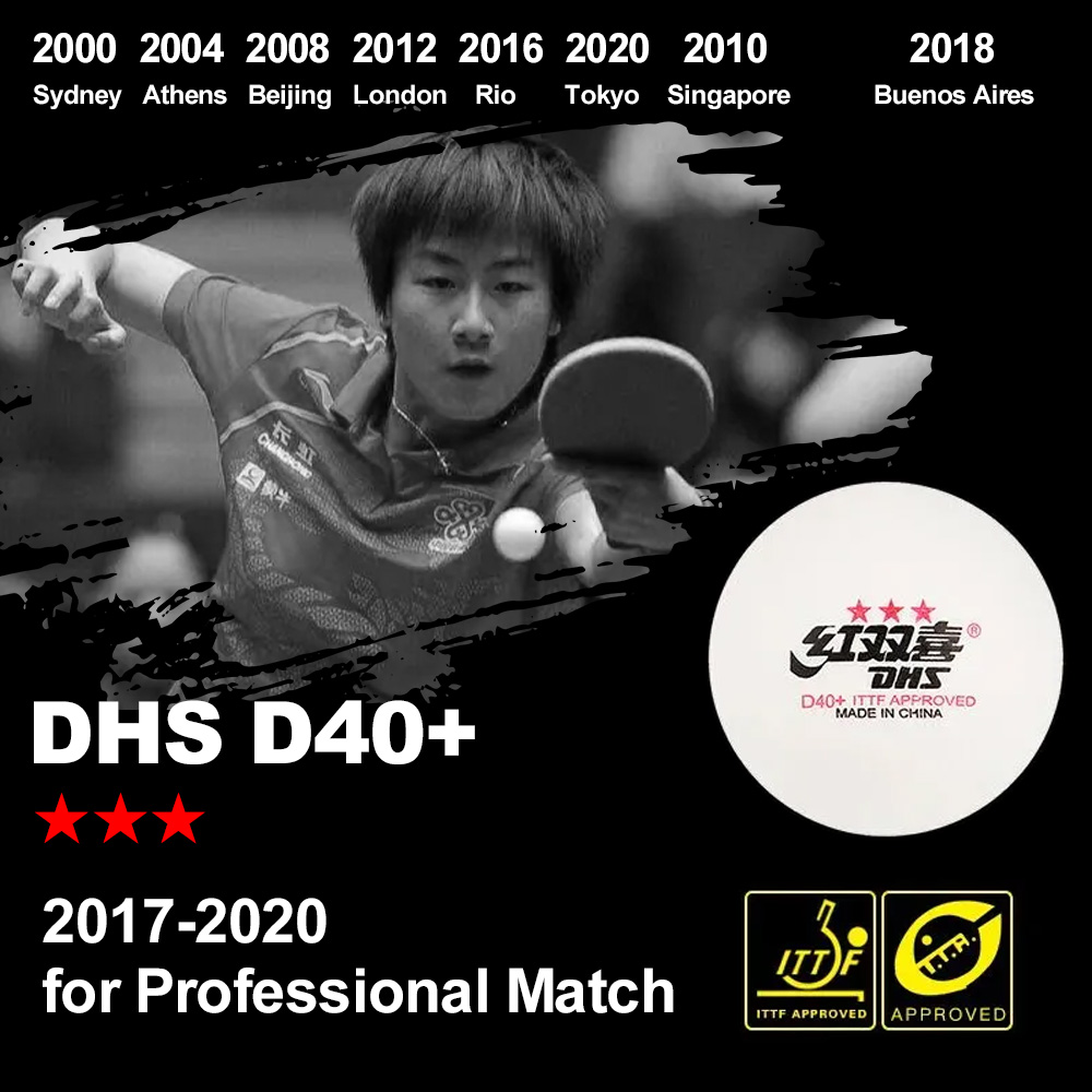 DHS D40+ DJ40+ Ping Pong Balls – обзор и цена Table Tennis Xiom