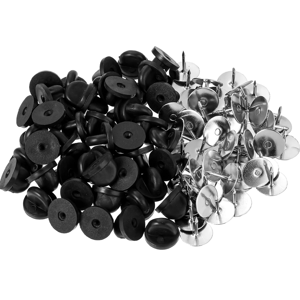50Pairs Rubber Blank Pin Backs – обзор и цена Butterfly Rubber Sheet
