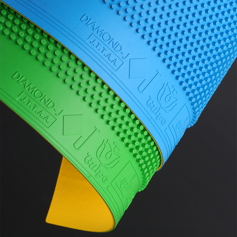 New TULPE Green Blue Red Table – обзор и цена Table Tennis Xiom Rubber