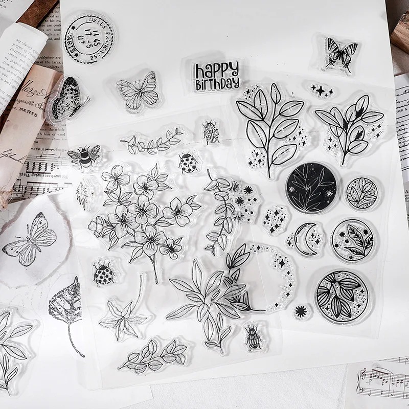 Moon Flowers Leaves Butterfly  – обзор и цена Butterfly Rubber Sheet