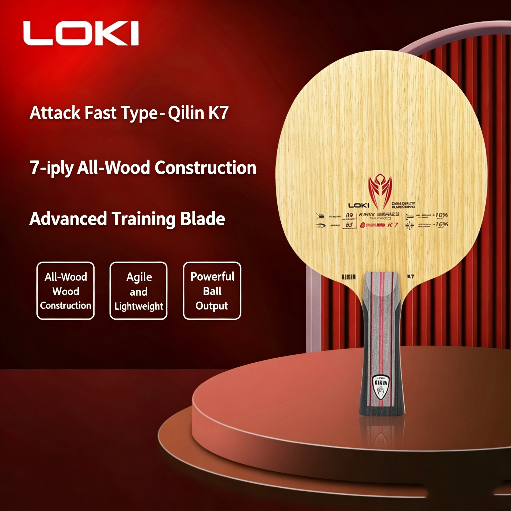 LOKI KIRIN Series Table Tennis – обзор и цена Table Tennis Racket