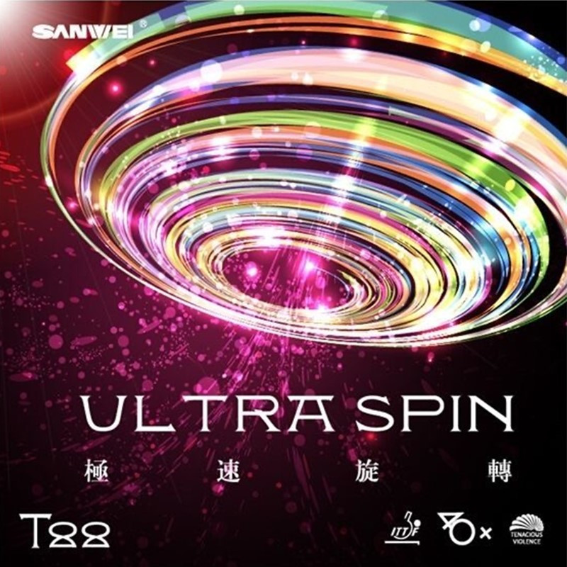 SANWEI ULTRA SPIN 40+ Pips-in  – обзор и цена Table Tennis Xiom Rubber